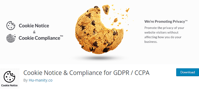 Cookie Notice and Compliance for GDPR and CCPA