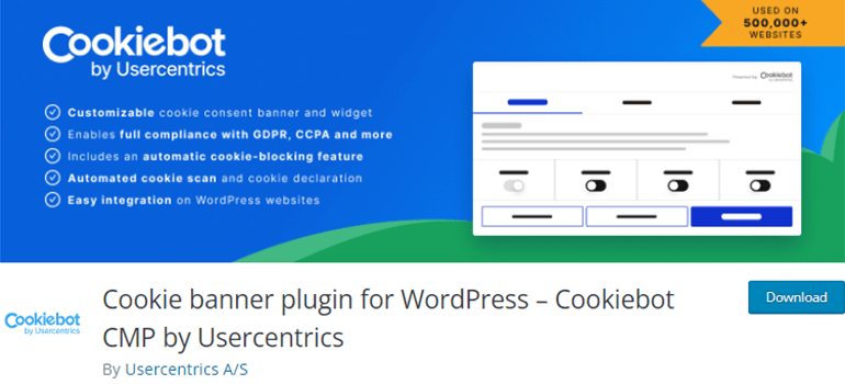 Cookiebot Best GDPR Plugin WordPress